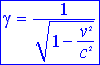 factor de Lorentz