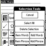 Auto completion of words