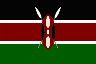 Kenya's National Flag - click here for a preview of Kenya
