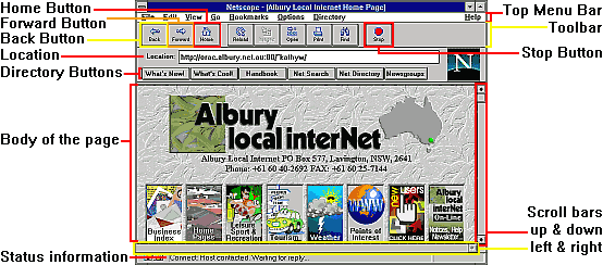 screen shot of Netscape Navigator