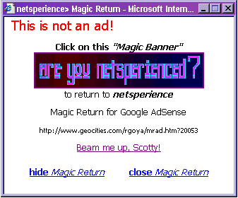 Magic Return Screen Shot