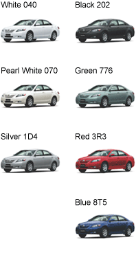 Toyota Camry Color Variations