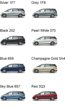 Toyota Estima Color Variations