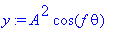 y := A^2*cos(f*theta)