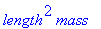 length^2*mass