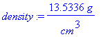 density := 13.5336*g/cm^3
