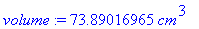 volume := 73.89016965*cm^3