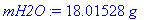 mH2O := 18.01528*g