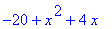 -20+x^2+4*x