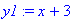 y1 := x+3
