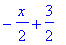-1/2*x+3/2