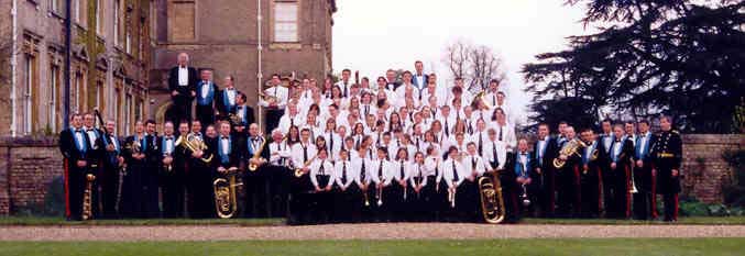 Culford Residential Weekend Photo, 2002. With the band of the Army Air Corps. We do a lot of work with the services. 