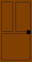 Yes, I know doors aren't usually halfway up the wall, but still, click here to go outside!