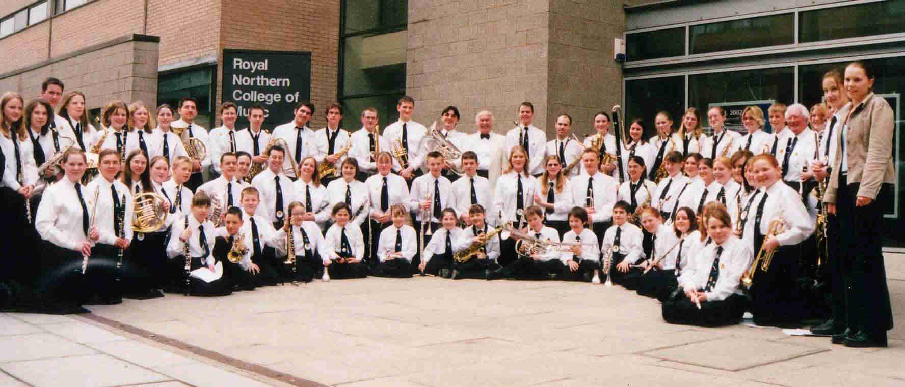 Us at the National COncert Band Festival Finals in Manchester. We won Silver eventually. Our directors are still harping on about it.