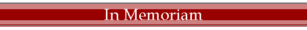 In Memoriam