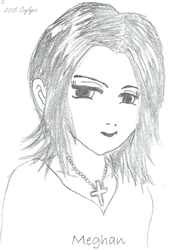 Pencil sketch of MegaHorse (Meghan)... She's a cutie pie!!