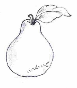 Pear Sketch... � 2006 Rhonda Leigh Hittinger