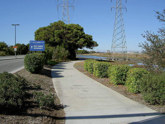 Start of the trail on Seaport Blvd.