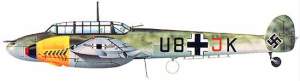An Me-110 of the type shot down by Russ on 8 October 1943.