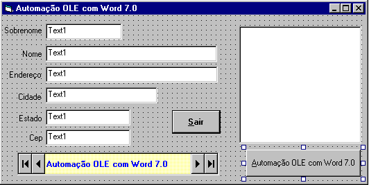 Automa��o OLE com Word 7.0