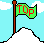 Flag on a mountain