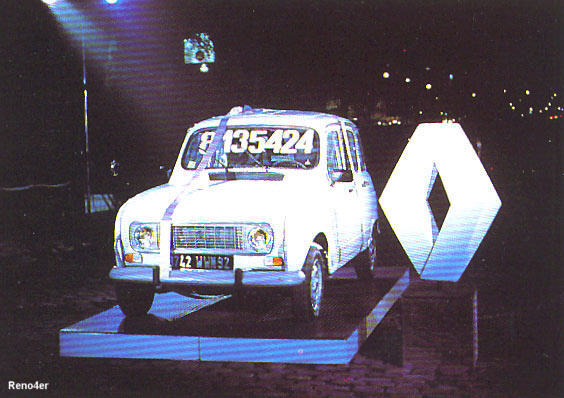 The last Renault 4 ever built: No. 8,135,424