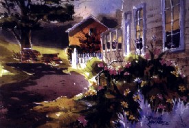 The Path, Watercolors by Richard Marthers
