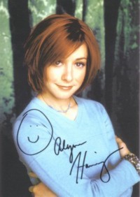 Alyson Hannigan (Willow in Buffy The Vampire Slayer and Michelle in American Pie 1 - 3) Pre-print from Studio Fan Mail