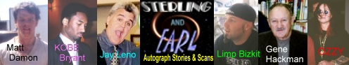 Sterling & Earl's Autograph Site