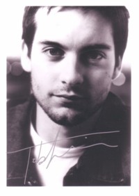 Tobey Maguire (Actor - Pleasantville, The Cider House Rules, The Ice Storm, Wonder Boys, Spiderman) Pre-print from Studio Fan Mail