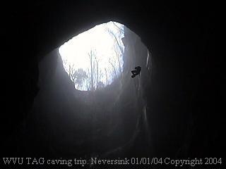 Big cave rappell!