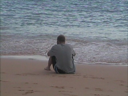 Me taking pictures at the beach.
