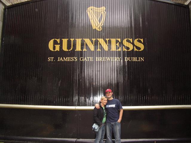 Sharon and I infront of St. James Gate