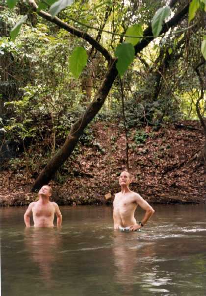 Andy and Matt cool off