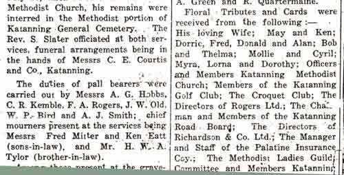 lower half of obit in gt southern herald