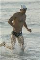 Oh, my, he's back in Speedo