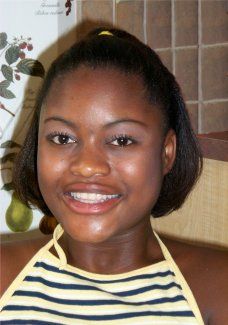 Portrait of granddaughter Saida, at 14