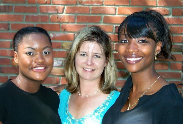 Photo of granddaughters, Saida, 14 (left), mother Shelly (middle) and sister Adidja, 22 - August, 2001