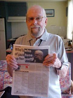Rick with newspaper article