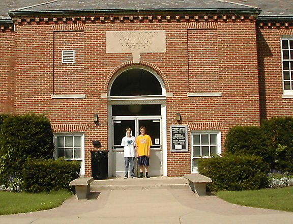 John and Joe at the Library