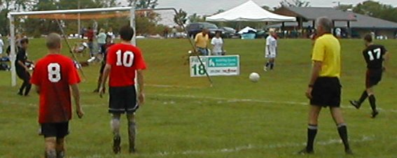 Woody crosses the ball