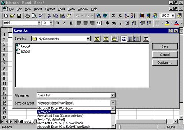 Saving File as Different File Type