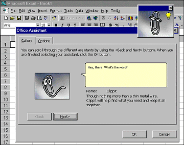 Choose Office Assistant Box