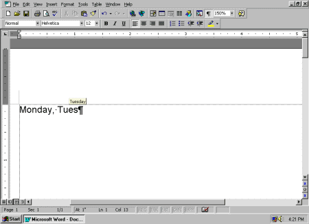 The Auto Text function