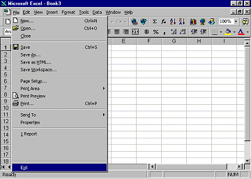 Exiting Microsoft Excel