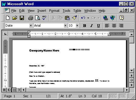 Blank Letter Template