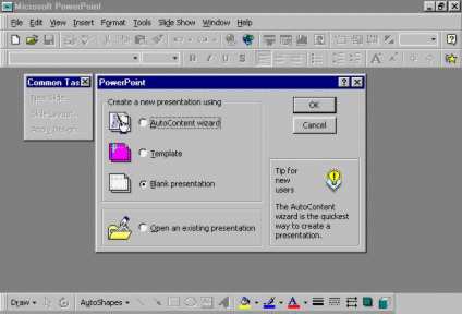 Starting Dialogue Box