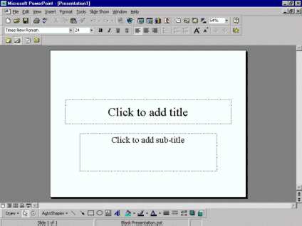 Starting a New Slide