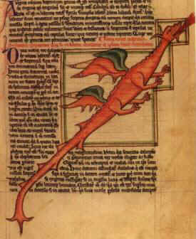 Manuscript on dragons