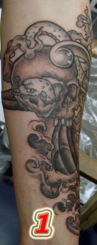 tattoo by Buzz of Rideau St. Tattoo in Ottawa Ontario Canada, left side